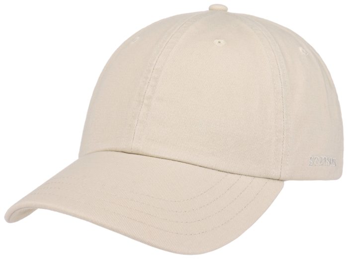 Stetson Baseball Cap Cotton in White 