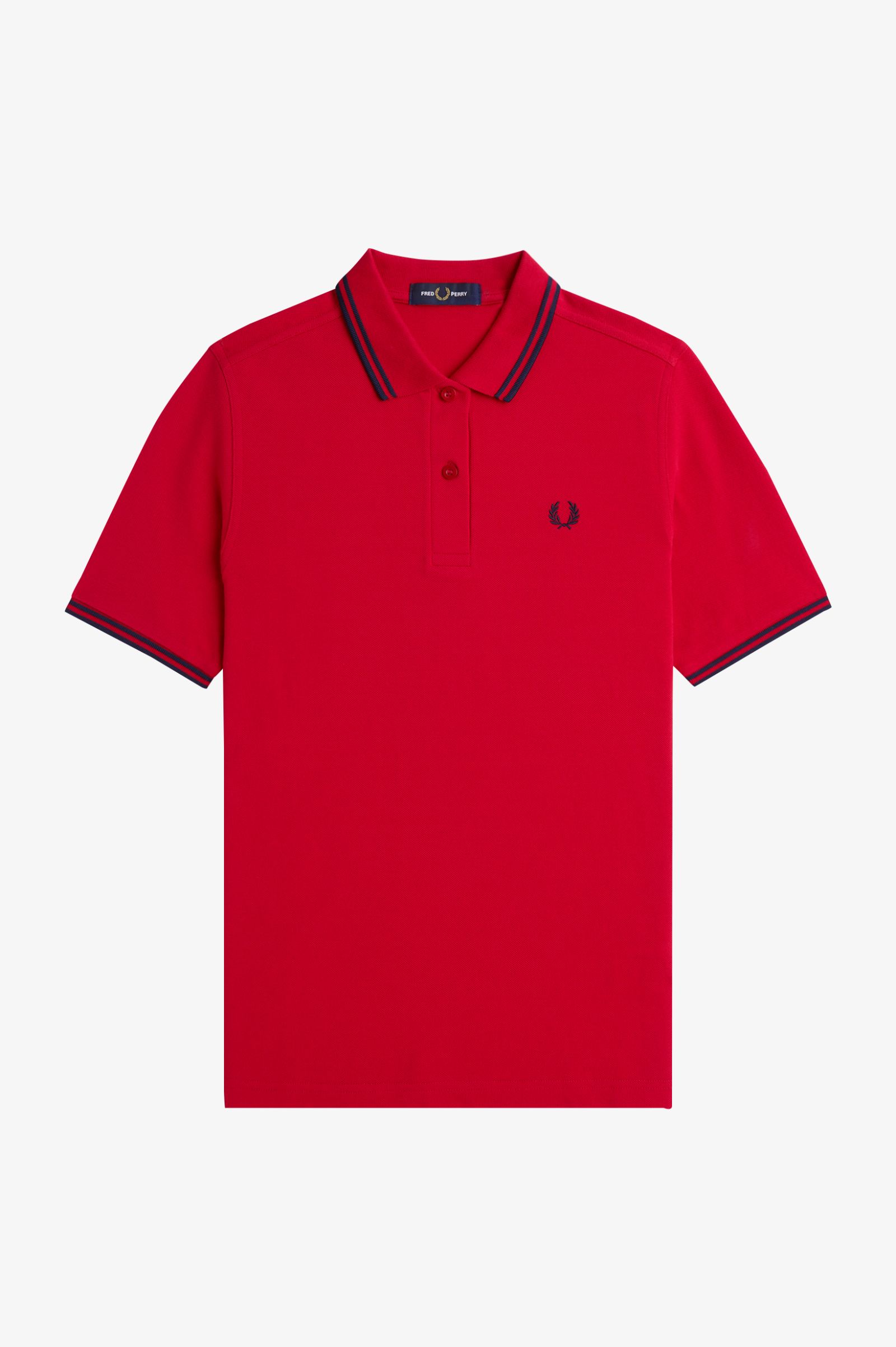 Fred Perry Twin Tipped Fred Perry Shirt (English Rose Red)