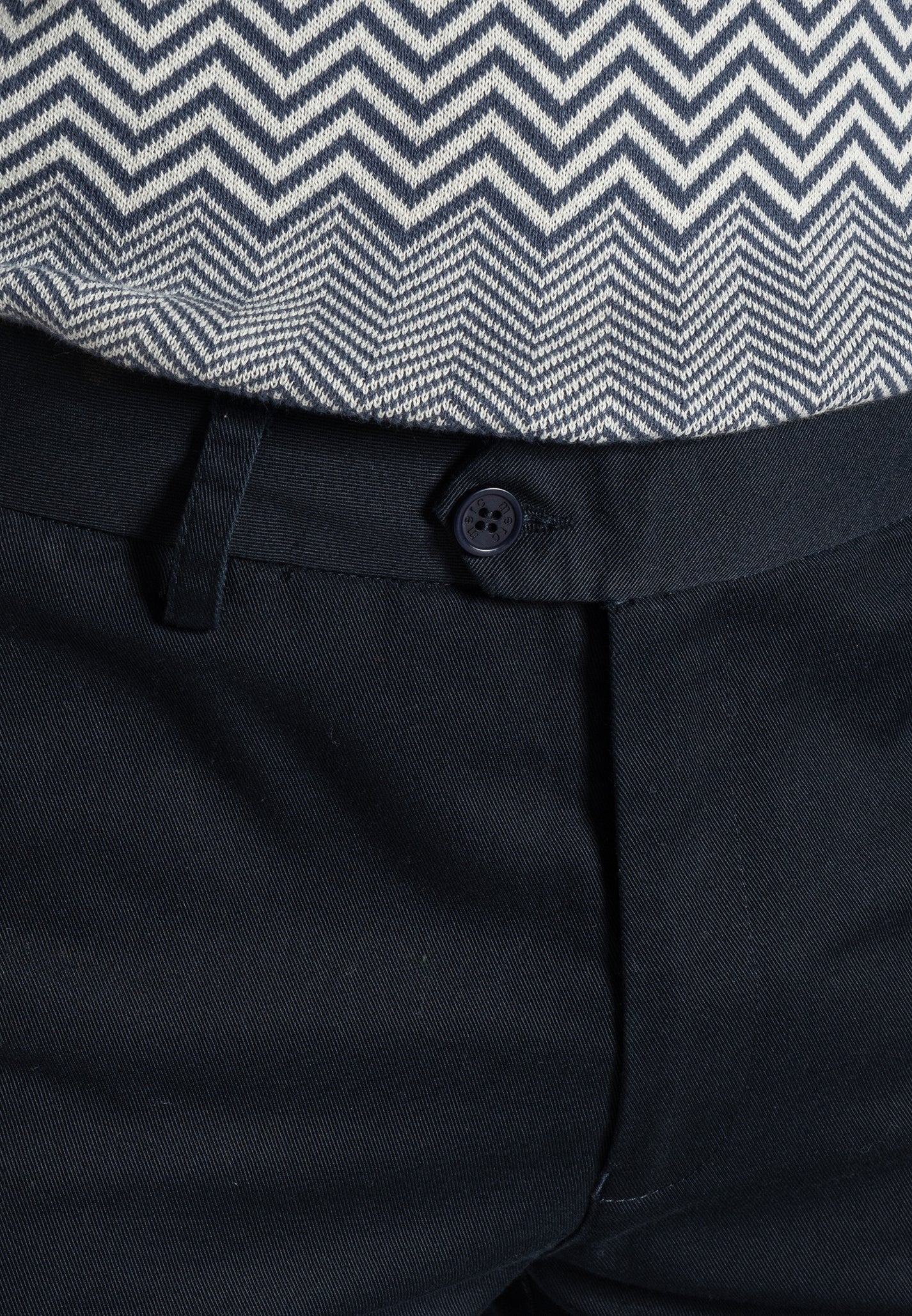 Merc Sta Press Trousers Winston (Navy) Merc Sta Press Trousers Winston (Navy)