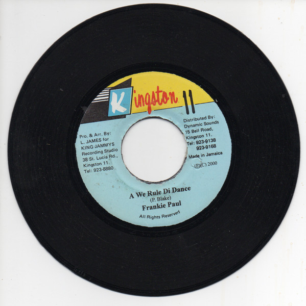 Frankie Paul – A We Rule Di Dance / Version Fi Wi Rock (7")    