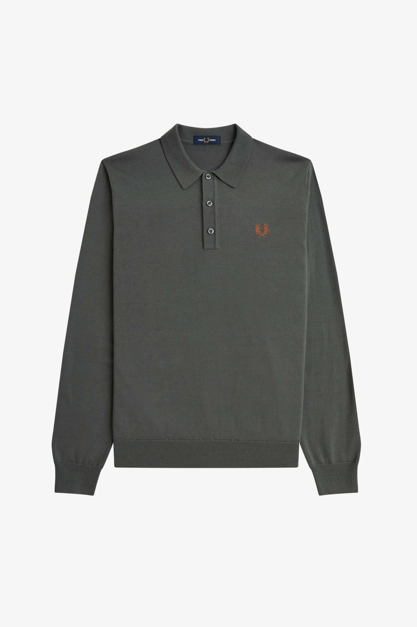 Fred Perry Classic Knitted Shirt (Field Green)