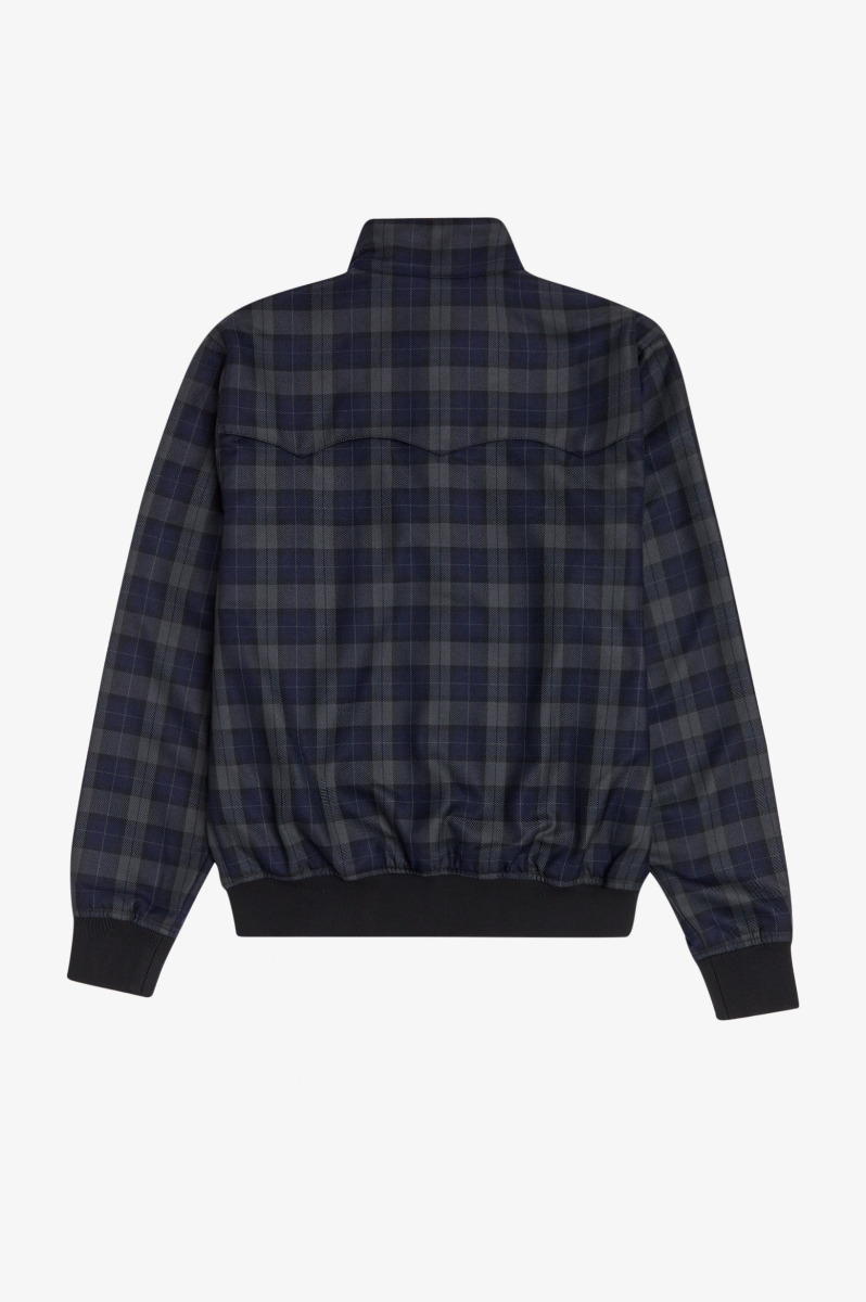 Fred Perry Jacke Check Harrington  Navy J1534-XL