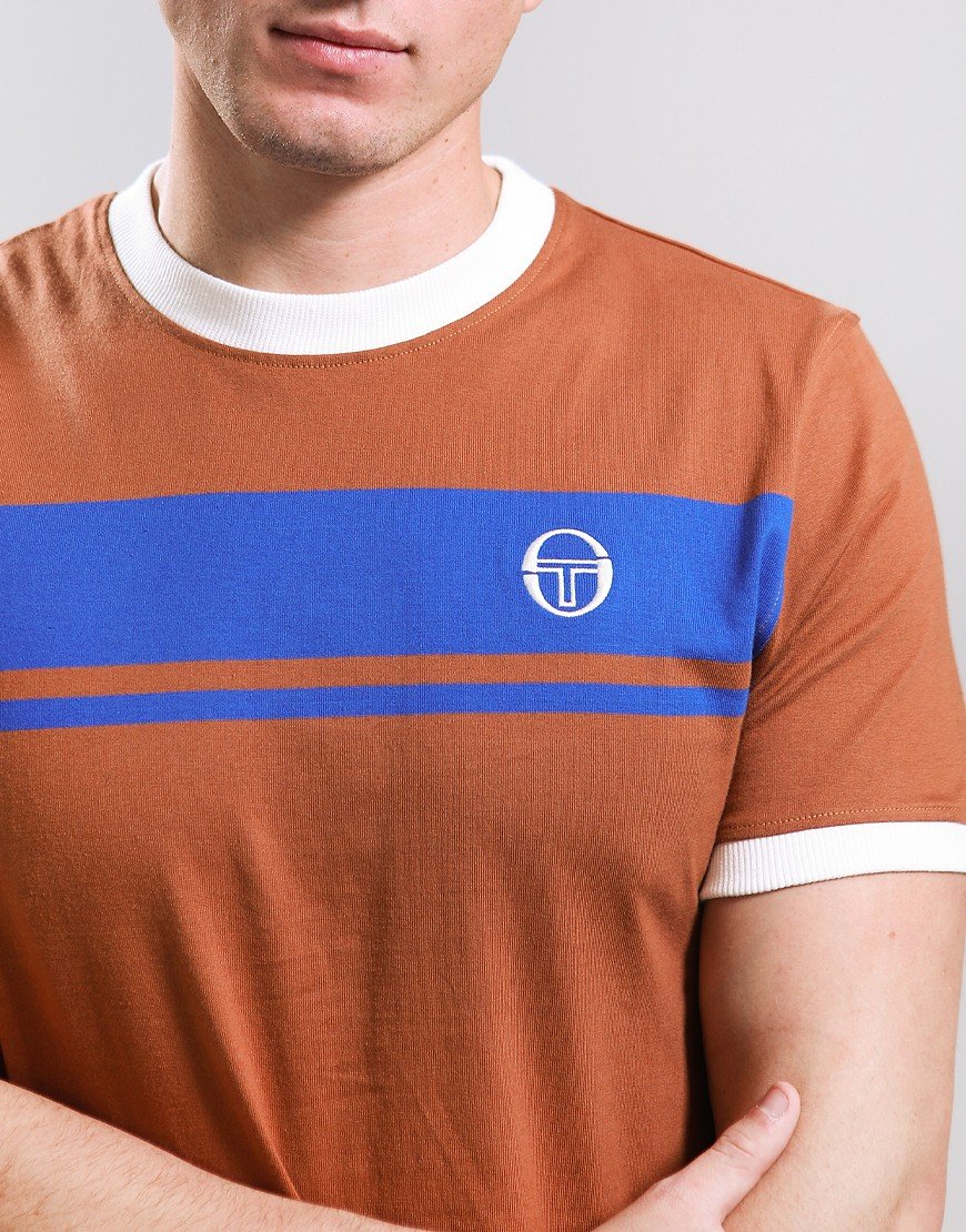 Sergio Tacchini Master T-Shirt in Mocha Bisque 
