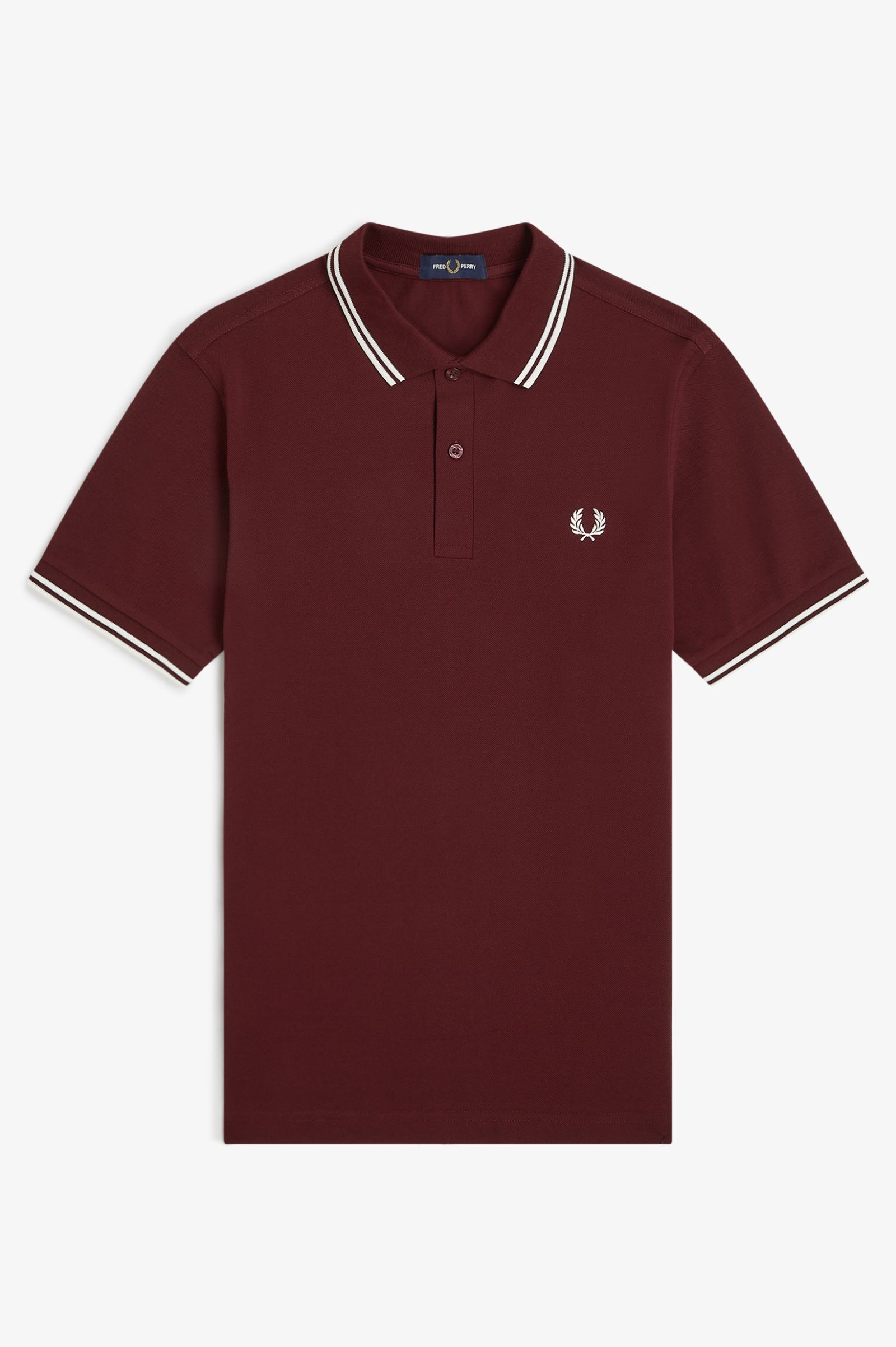 Fred Perry Twin Tipped Shirt in Oxblood