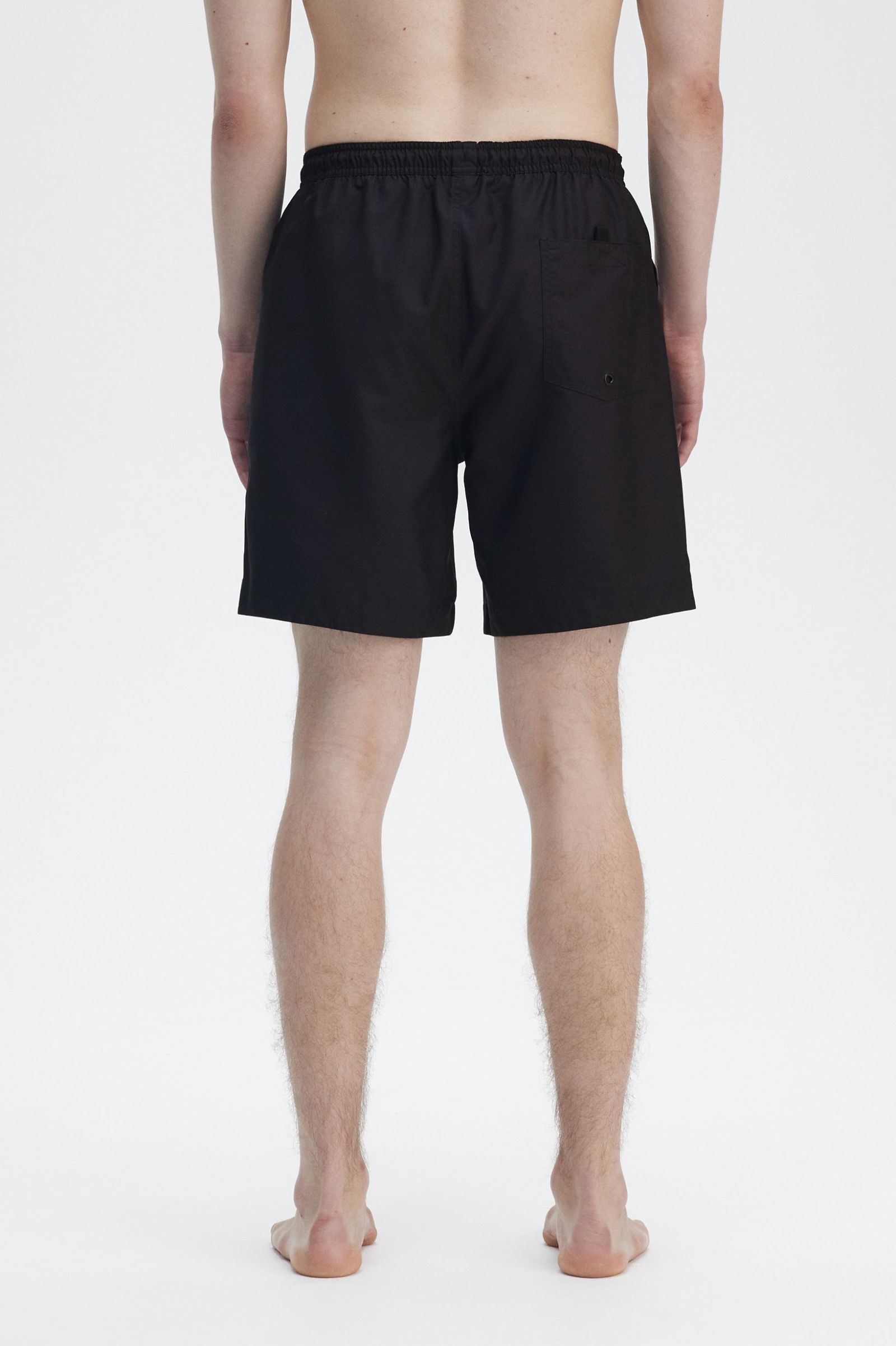 Fred Perry Classic Swimshort in Black/Court Green