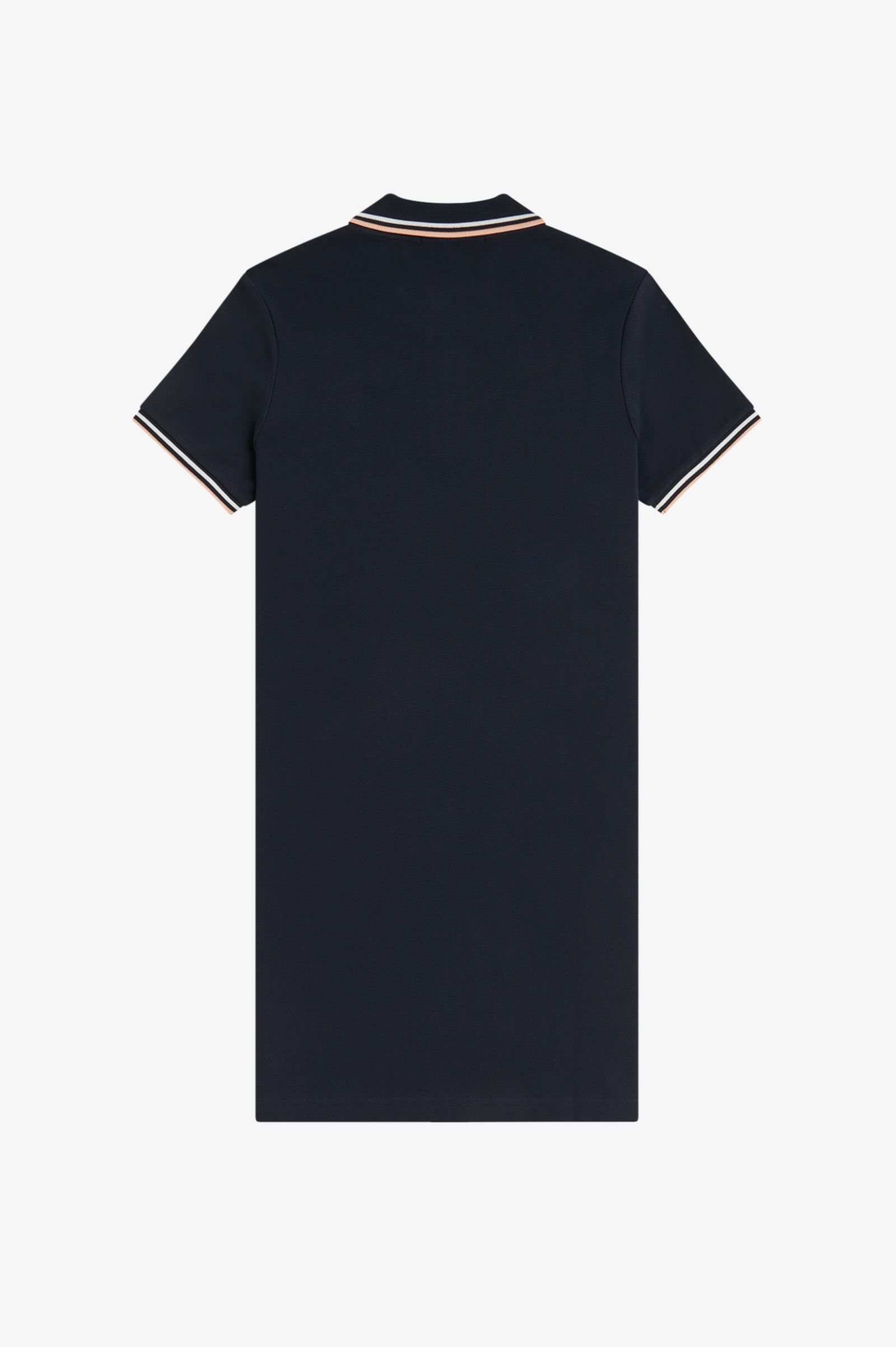 Fred Perry Twin Tipped Shirt Dress (Navy/Snow White/Peach)