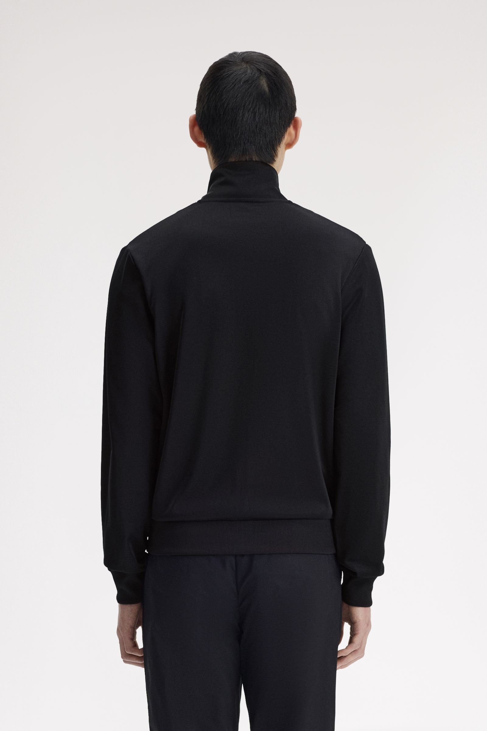 Fred Perry Knitted Front Track Jacket (Black)