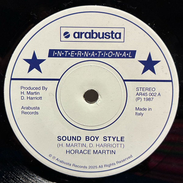 Horace Martin – Sound Boy Style  (7")       