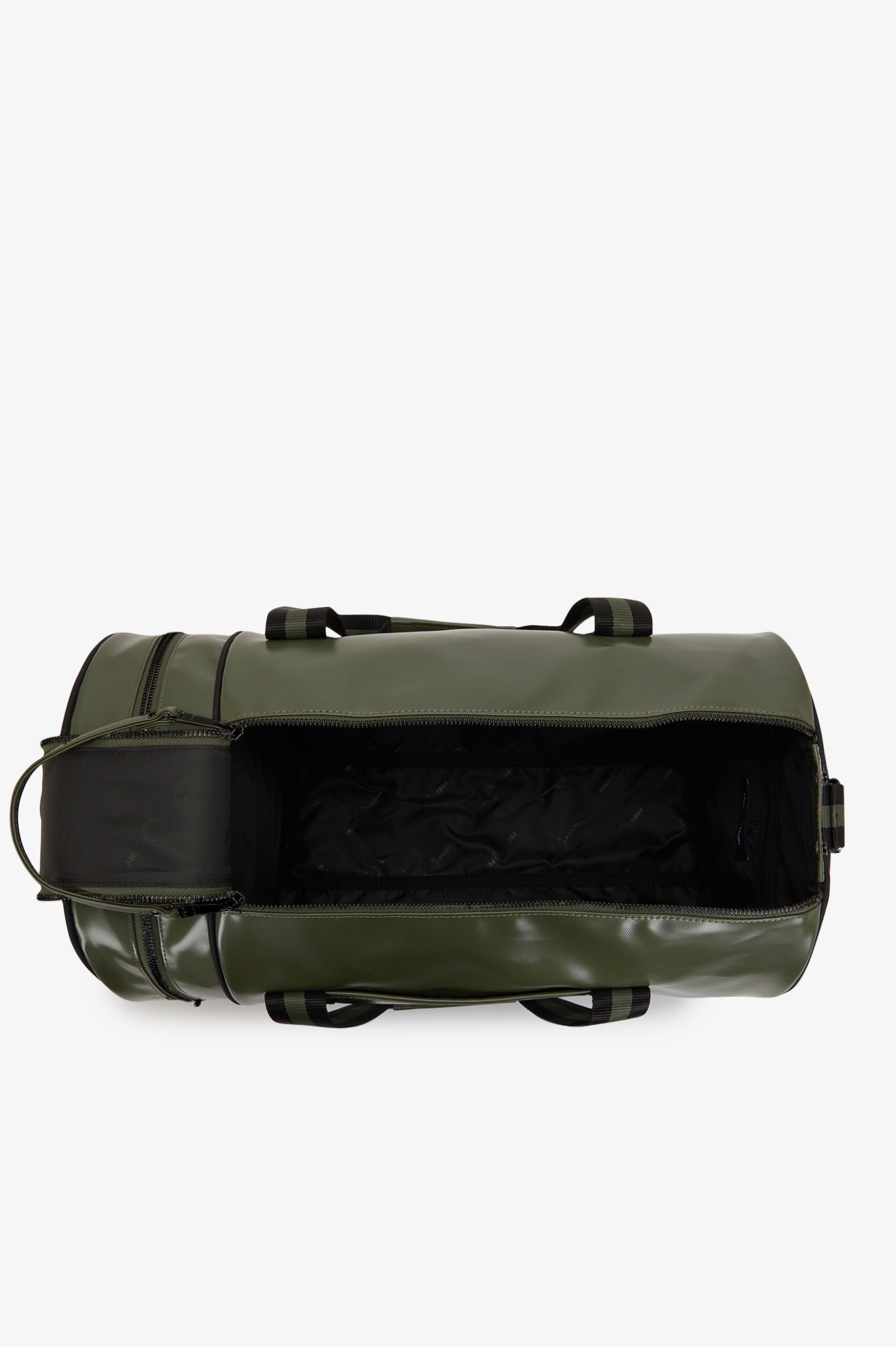 Fred Perry Classic Barrel Bag (Laurelwreath Green/Black) 