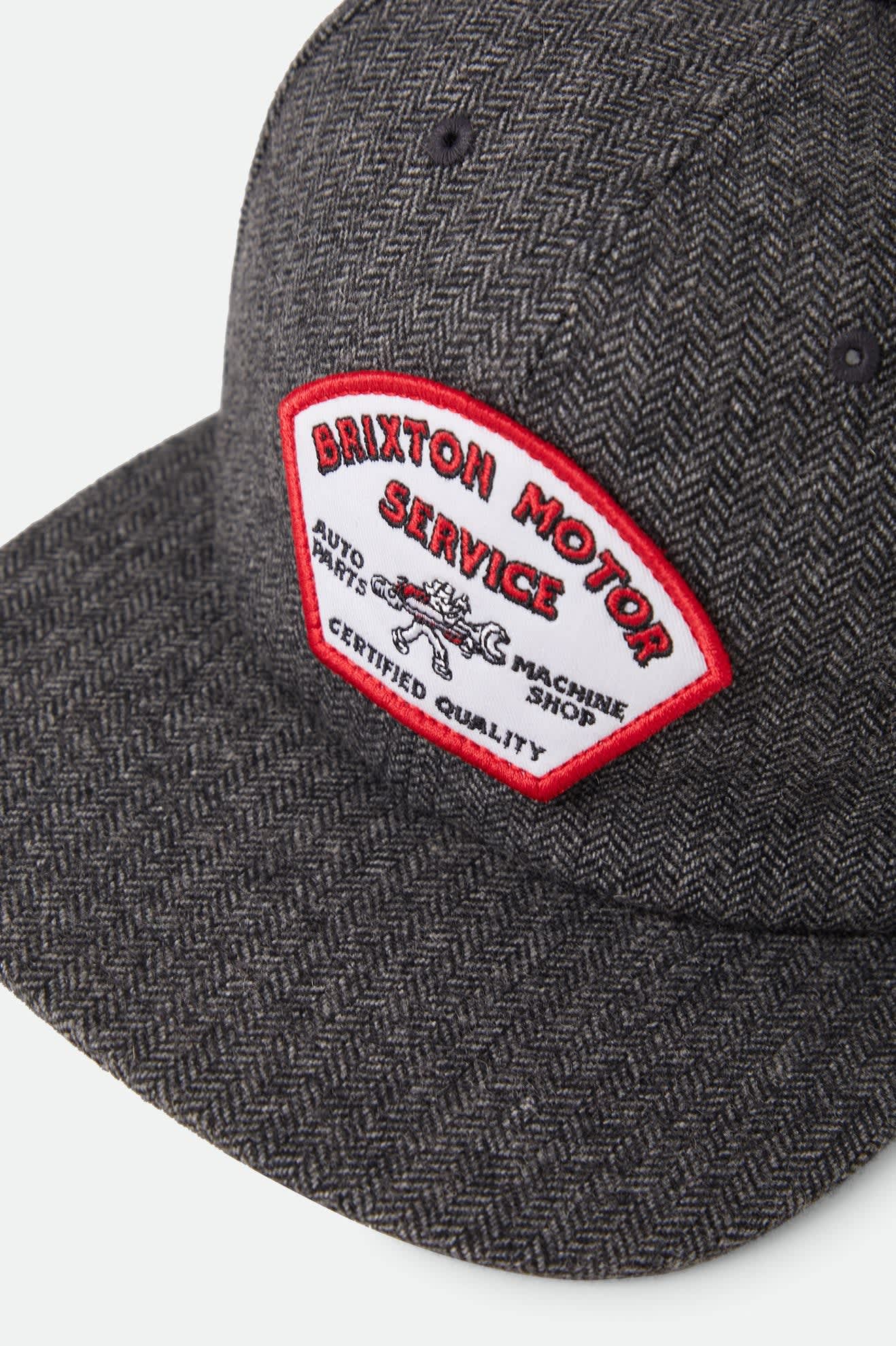 Brixton Dyson Snapback (Black Herringbone)