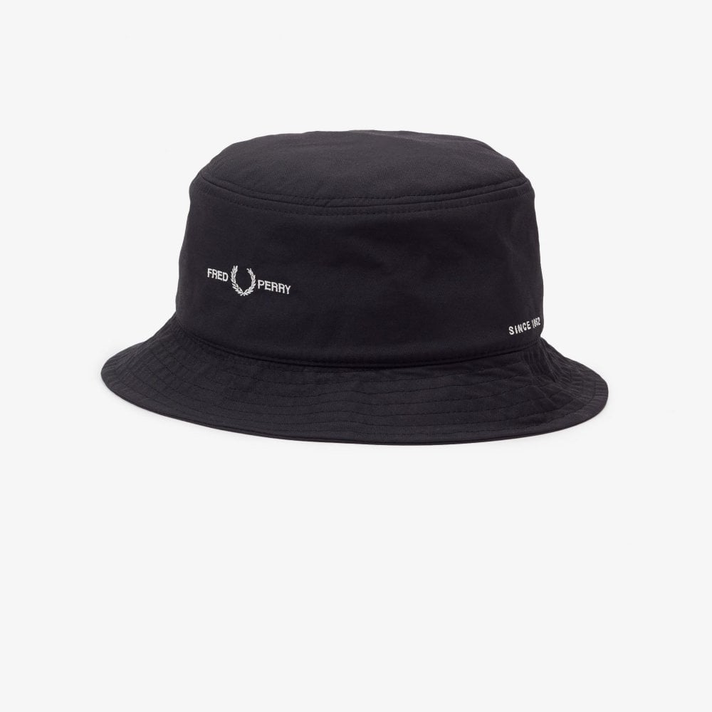 Fred Perry Sports Twill Bucket Hat Black-M