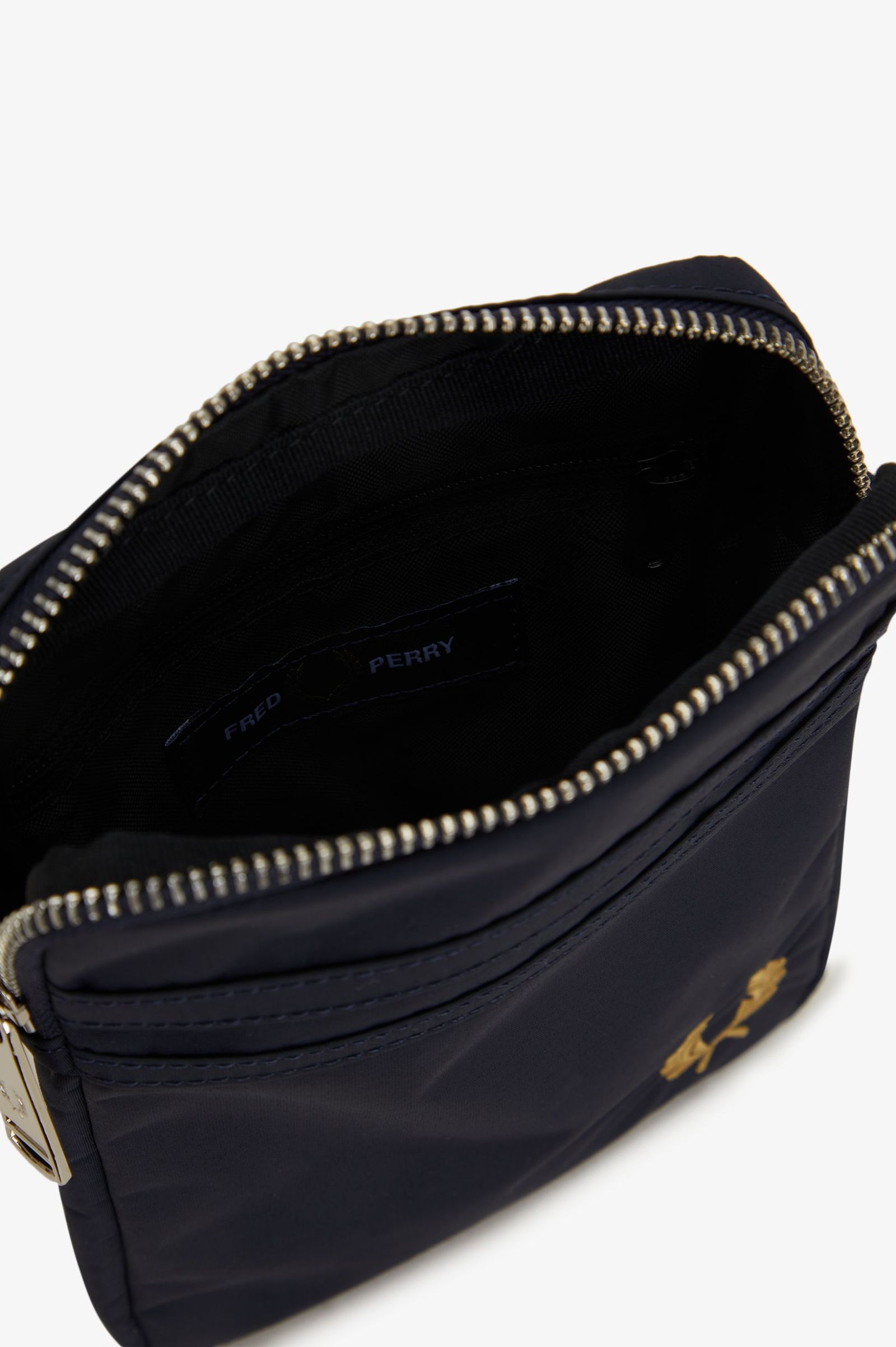 Fred Perry Brentham Nylon Side Bag in Navy