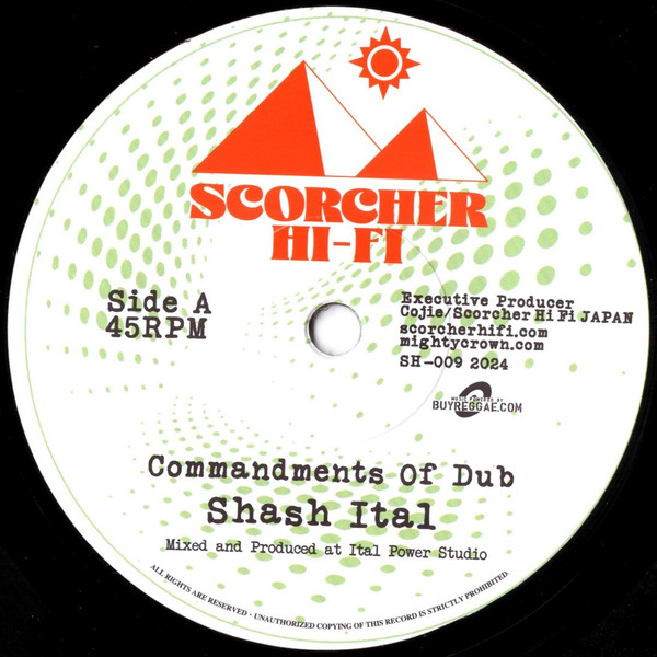 Shash Ital – Commandments Of Dub / Dub Of Commandments (7") 