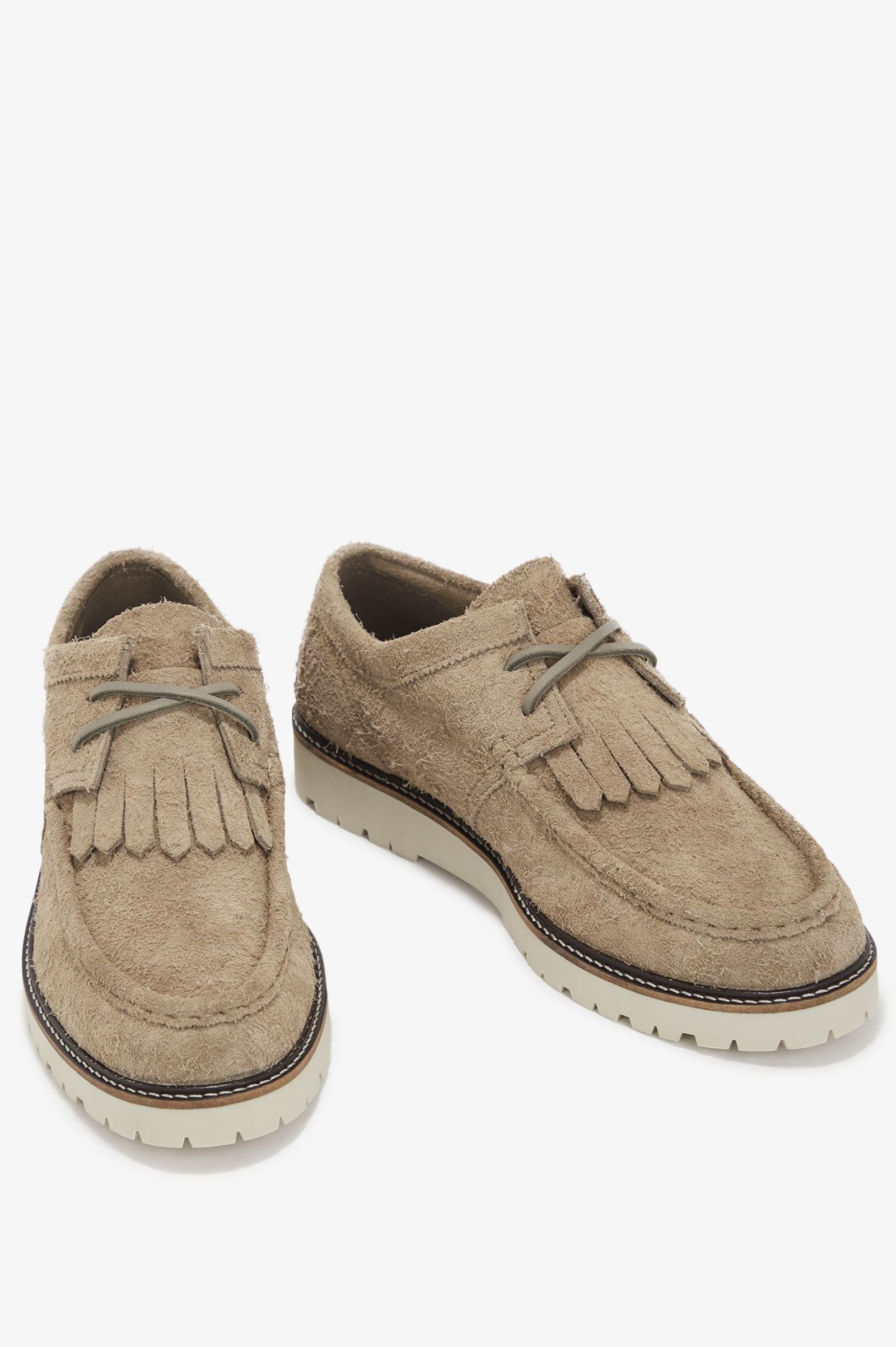 Fred Perry Low Kenney Hairy Suede in Warm Grey 