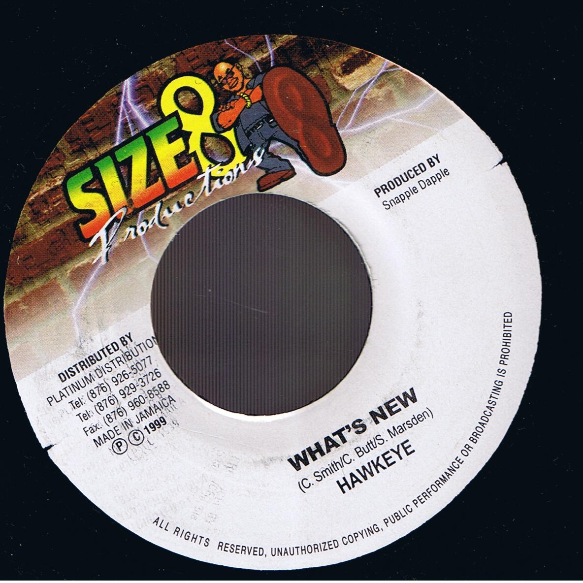 Hawkeye - What's New / Quick Sand (7")