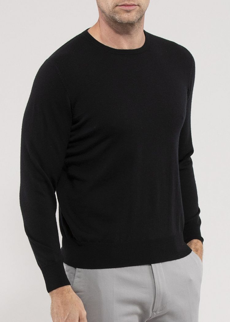 Alan Paine Pullover Kerswell Crew Neck Black-S