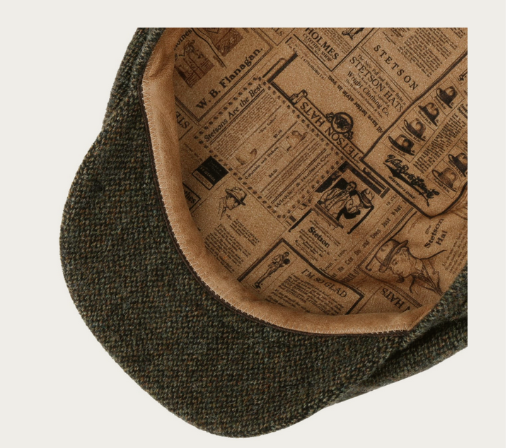 Stetson Devona Wool Flatcap (Olive)