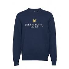 Lyle and Scott Club Knitted Jumper Dark Navy-M