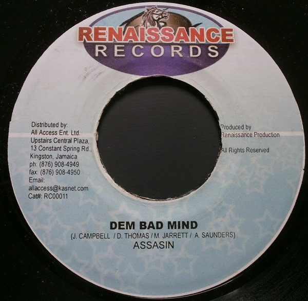 Assasin* / Greg Hines & Briggy Benz – Dem Bad Mind / Shake Up (7")