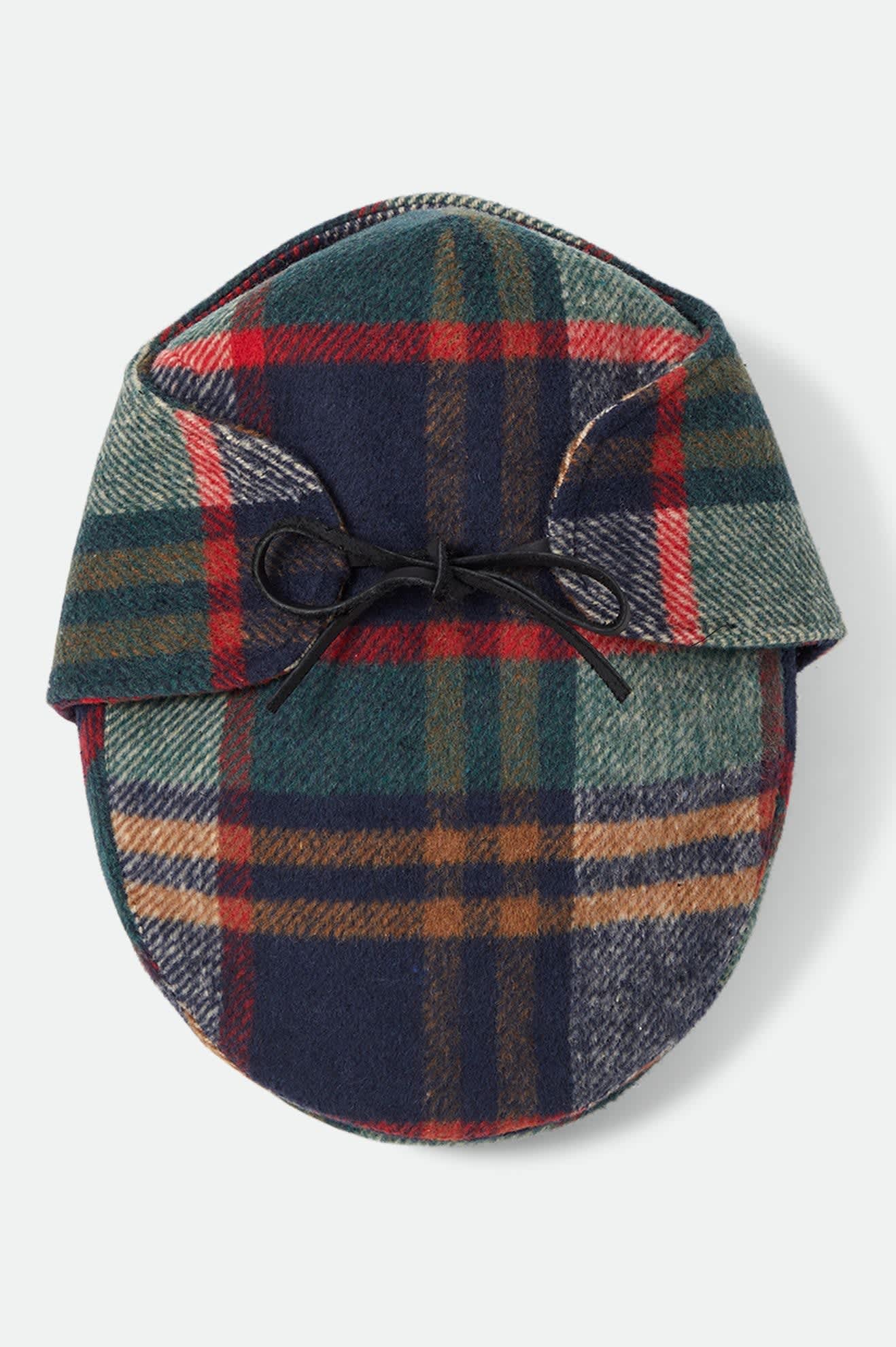 Brixton Barrel Earflap Snap Cap (Navy/Green/Red/Cream)