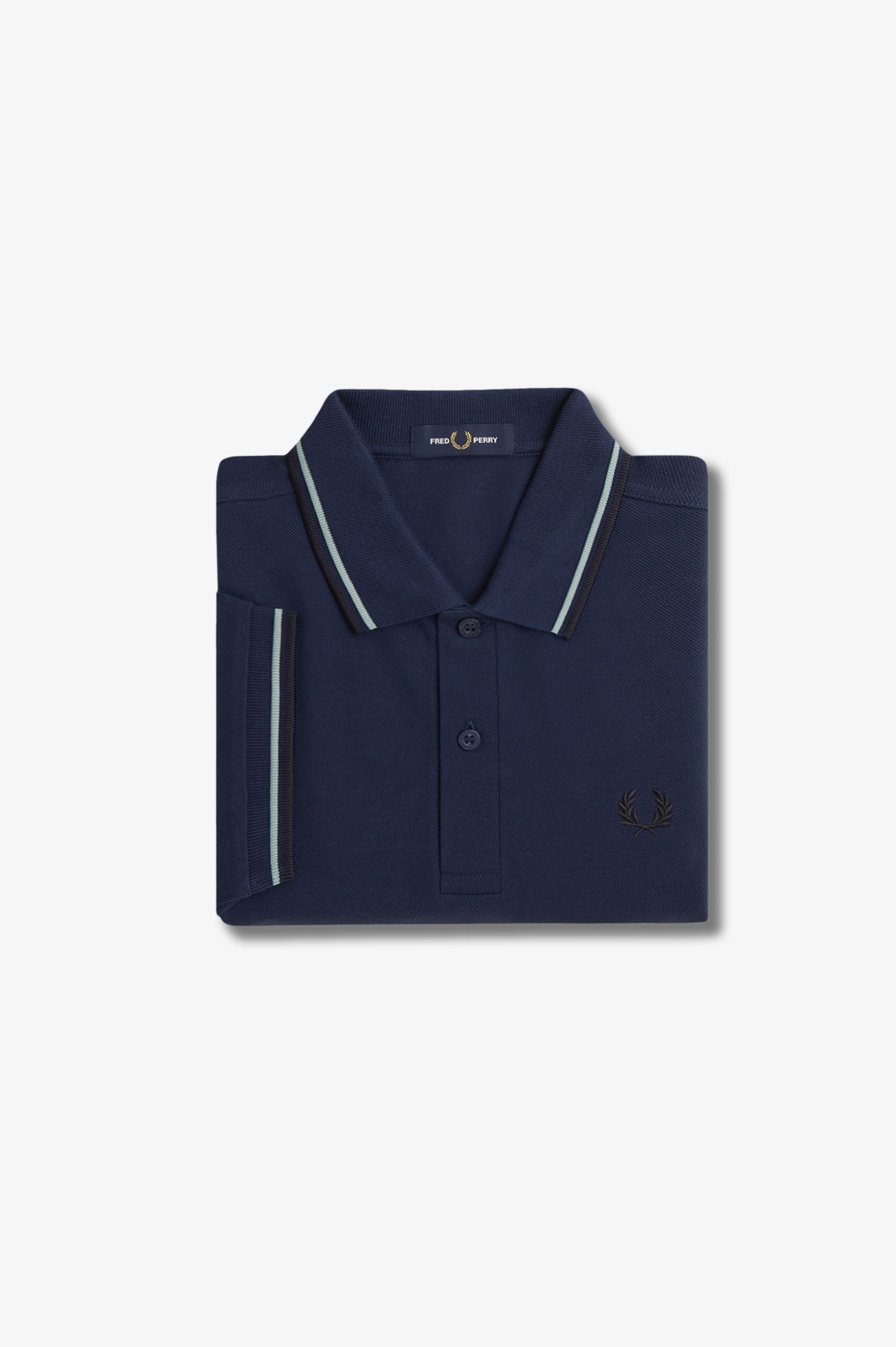 Fred Perry Twin Tipped Polo Shirt (Tennis Blue/Silver Blue/Navy)