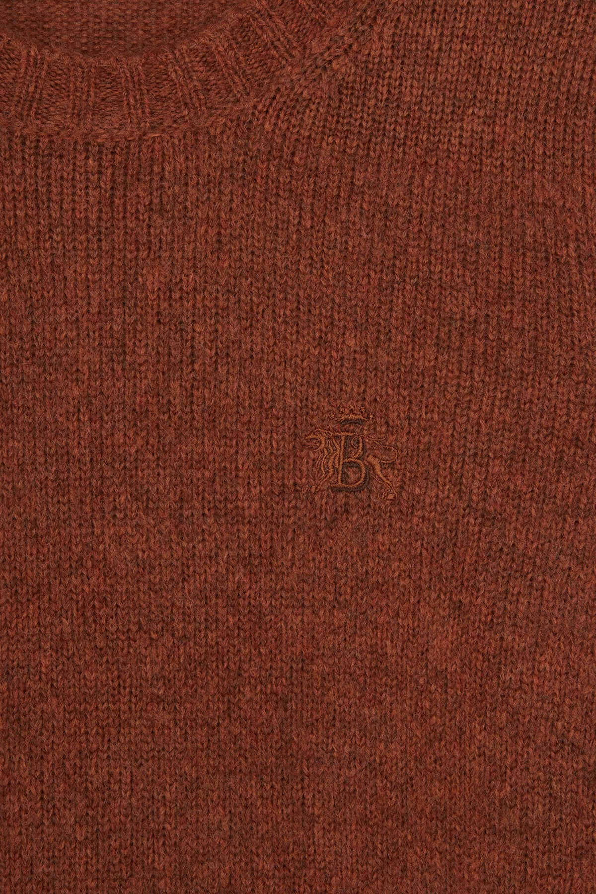Baracuta  Shetland Crew Neck Shetland in Cognac 