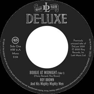 Roy Brown & His Mighty Mighty Men - Boogie At Midnight / Lloyd Price - Lawdy Miss Clawdy (7")