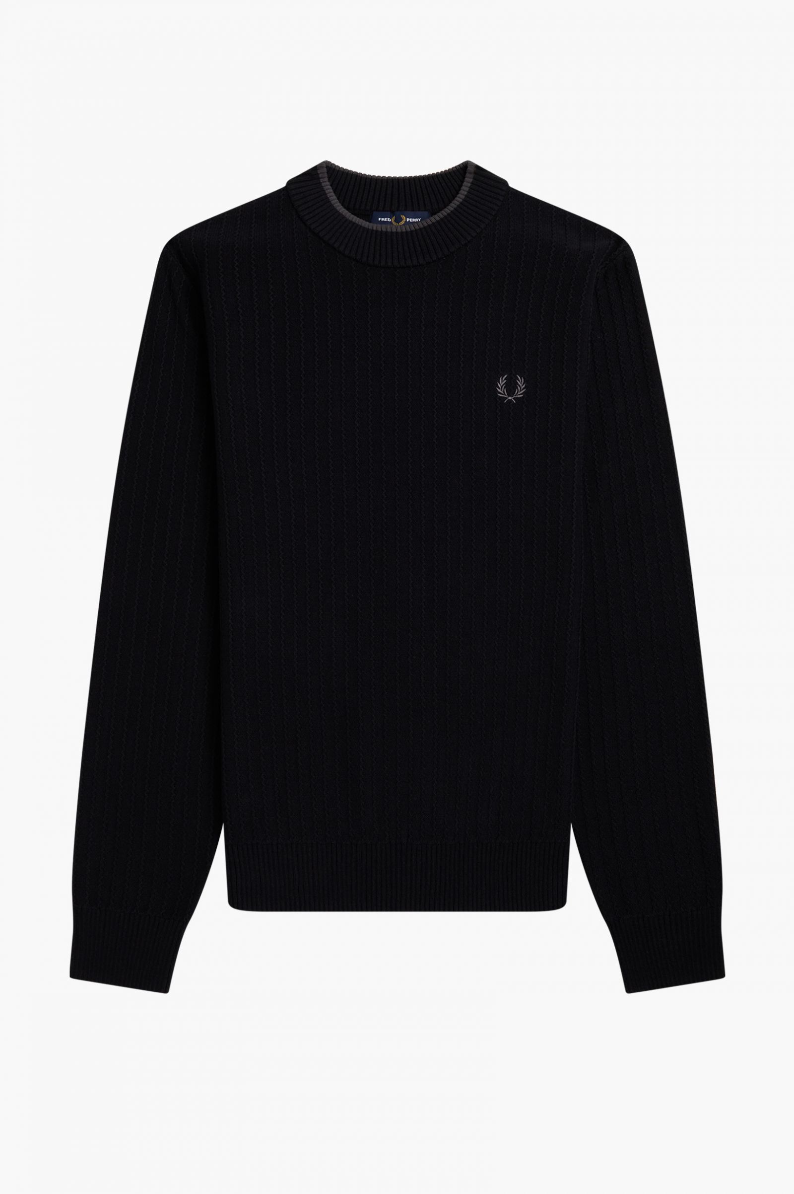 Fred perry Crew Neck Jumper Black