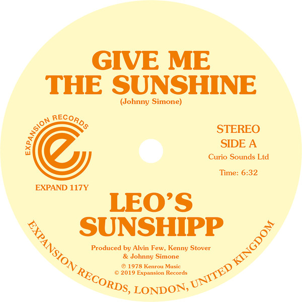 Leo's Sunshipp - Give Me The Sunshine / I'm Back For More (12")