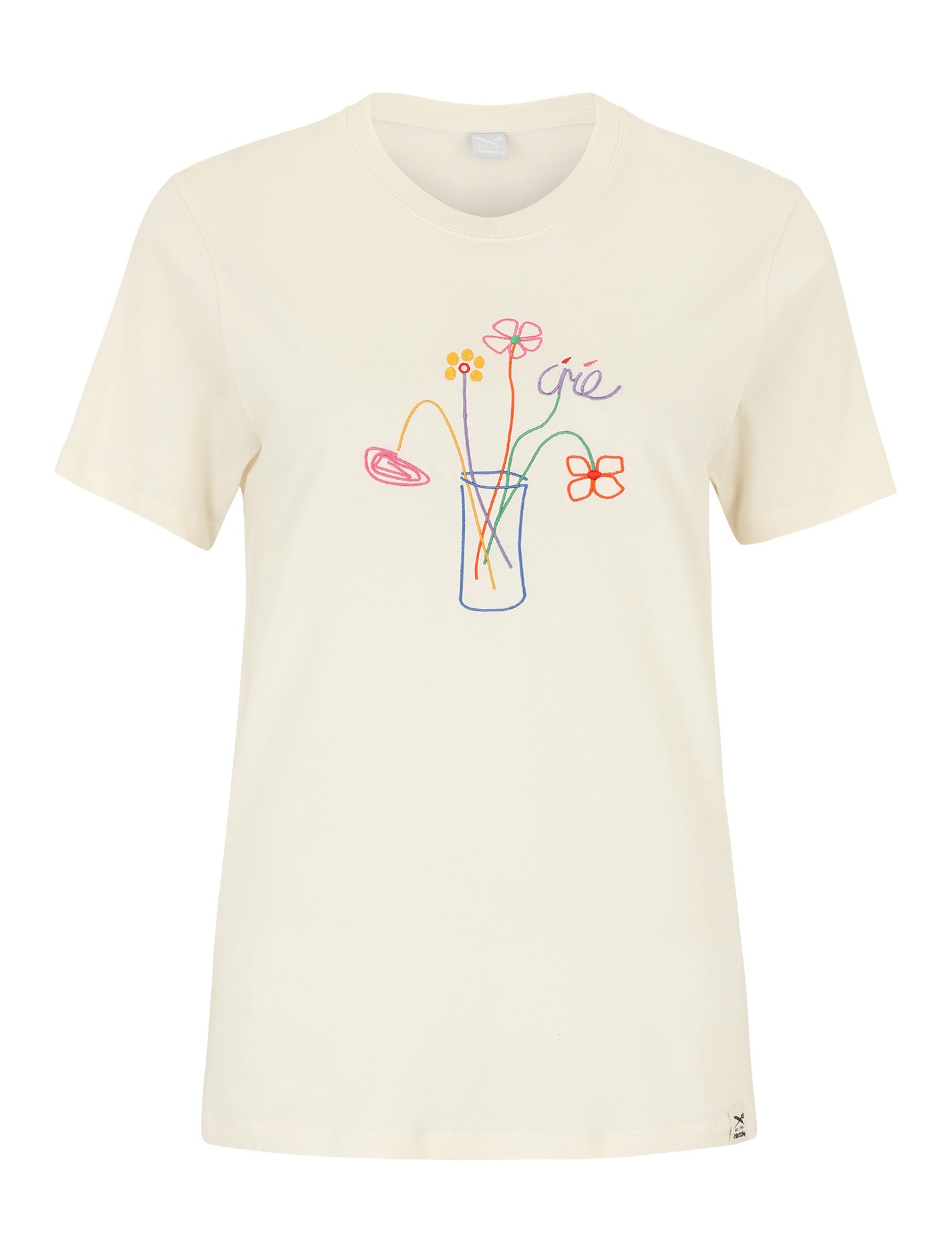 Iriedaily Stitch Flowers T-Shirt (Undyed)