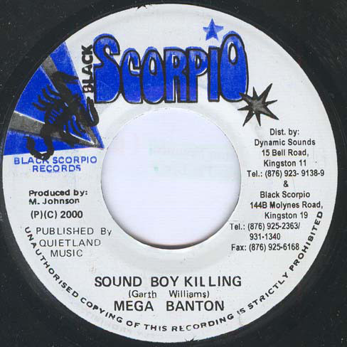 Mega Banton - Sound Boy Killing / Version (7")