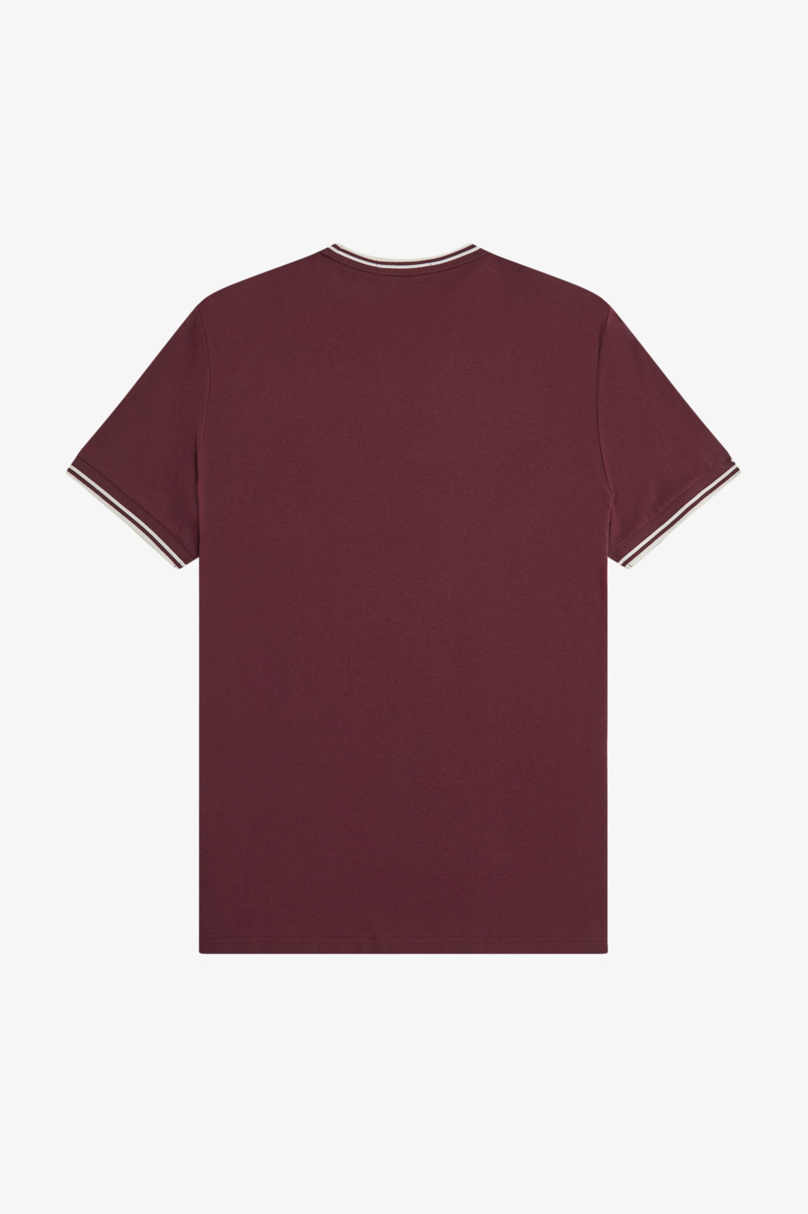 Fred Perry Twin Tipped T-Shirt (Oxblood/Ecru)