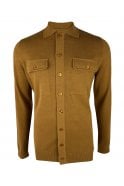 Trojan Button Through Pocket Cardi (Tan) TR/9010