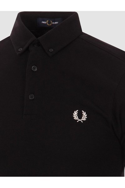 Fred Perry Button Down Poloshirt Black M7509