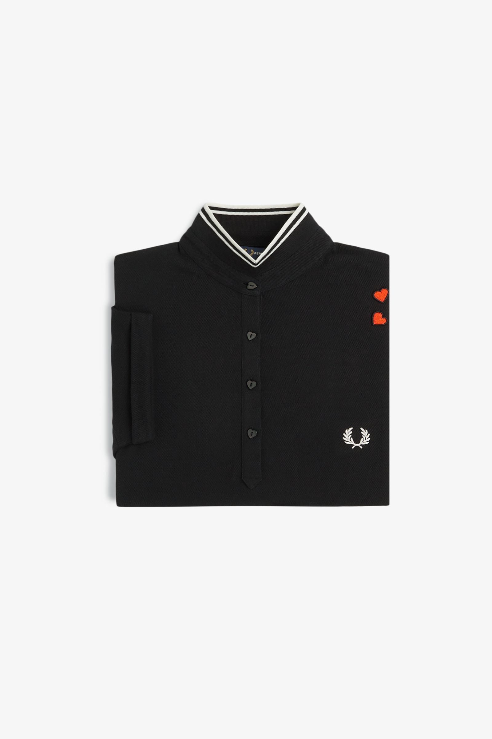 Fred Perry Amy Winehouse Tipped Polo Shirt (Black)