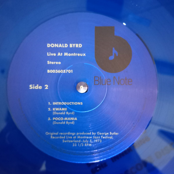 Donald Byrd – Live (Cookin' With Blue Note At Montreux) (LP)