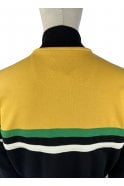 Trojan Panel Stripe Track Top (Black) TR/9000