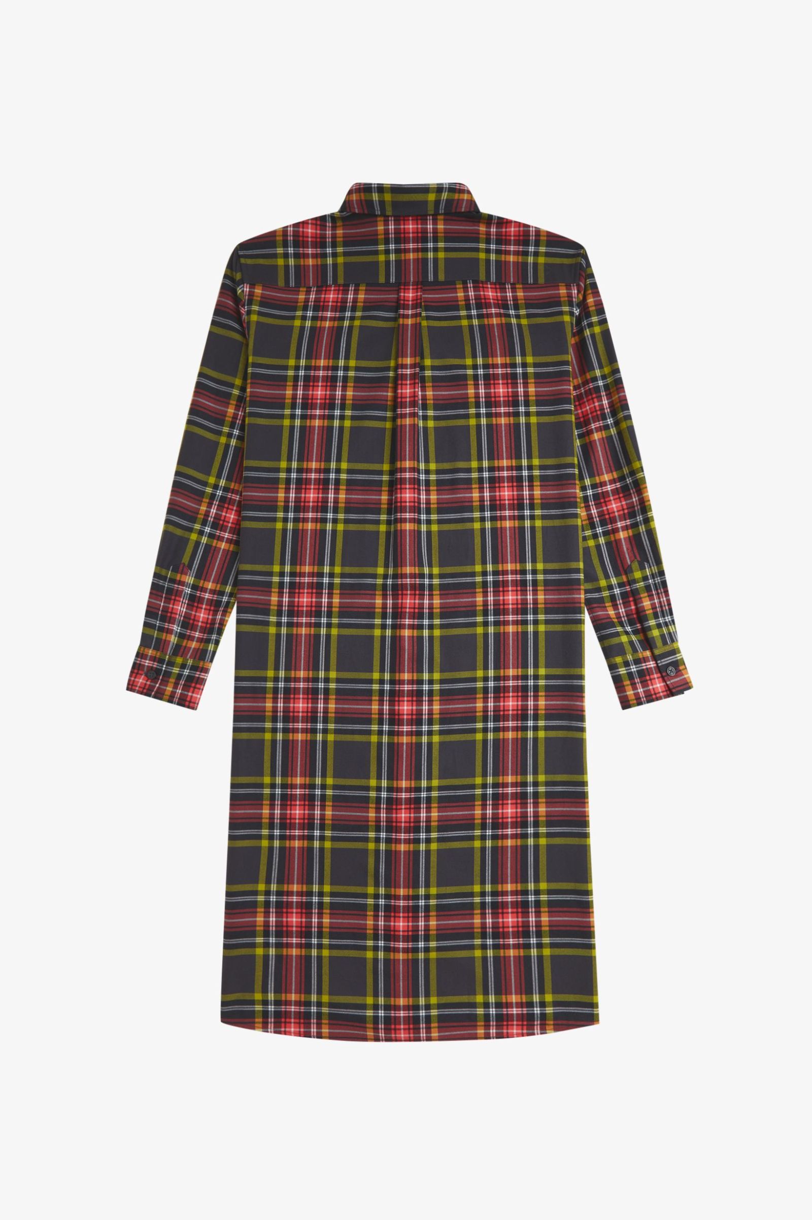 Fred Perry Tartan Shirt Dress (Anchor Grey)