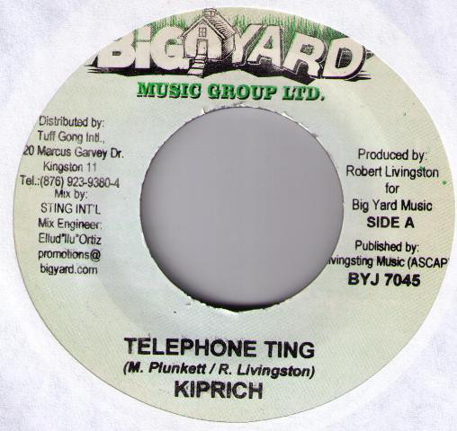 Kiprich - Telephone Ting / Ky-enie - Don't Wanna Be Alone (7")