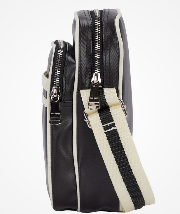 Fred Perry Classic Side Bag in Black/Ecru