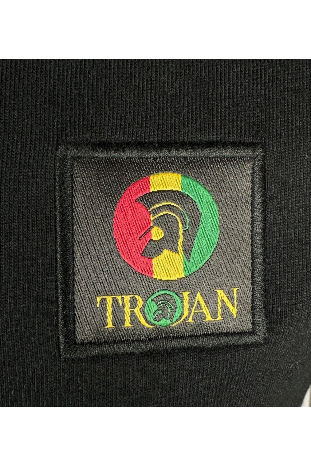 Trojan Flag Badge Pique Polo (Black)