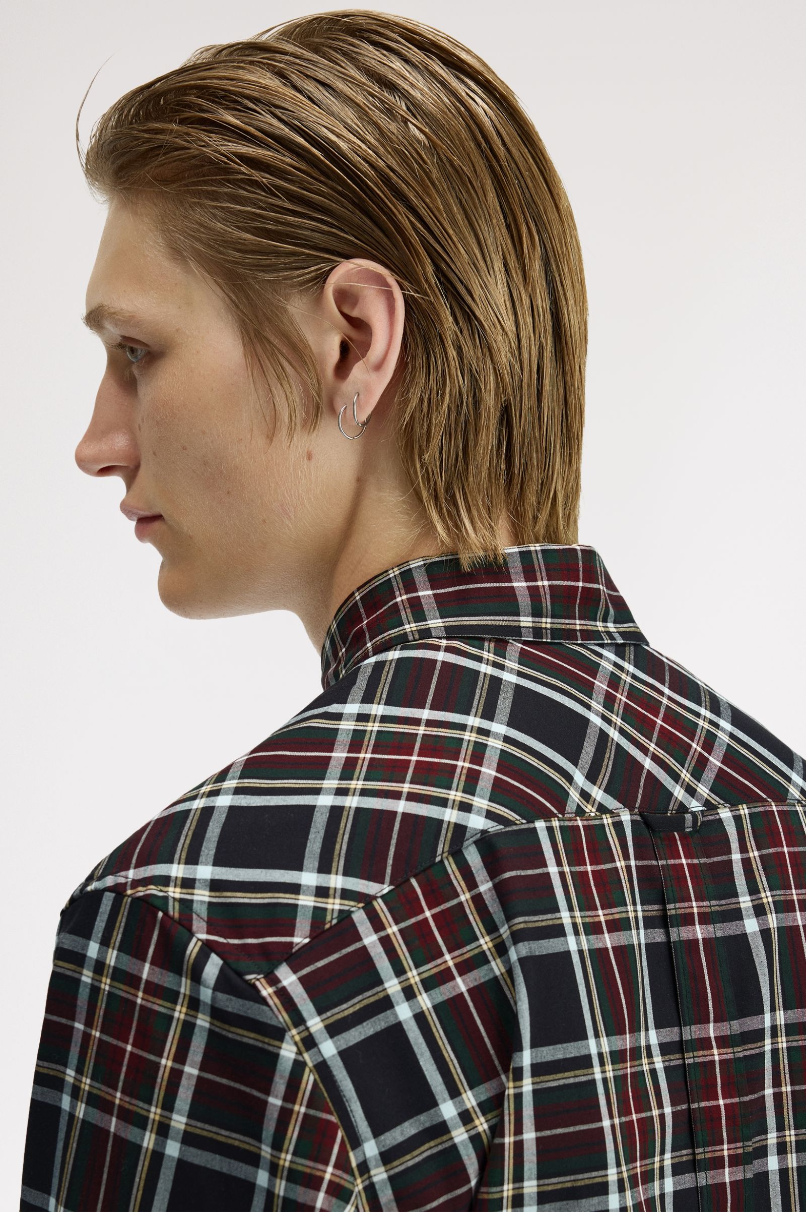 Fred Perry Classic Tartan Shirt (Black)