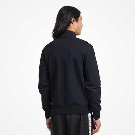 Fred Perry Zip Through Sweatshirt (Black)