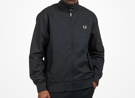 Fred Perry Harrington Jacket in Black