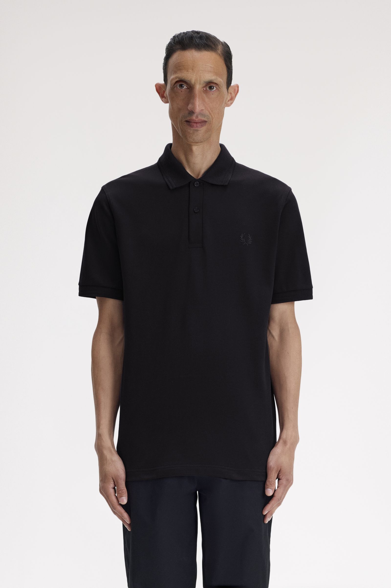 Fred Perry Made in England M12 Twin Tipped Poloshirt (Black/Black)