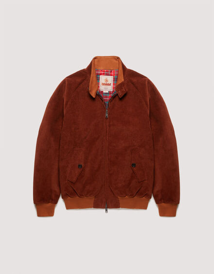 Baracuta G9 Harrington Jacke Cord Cognac-44