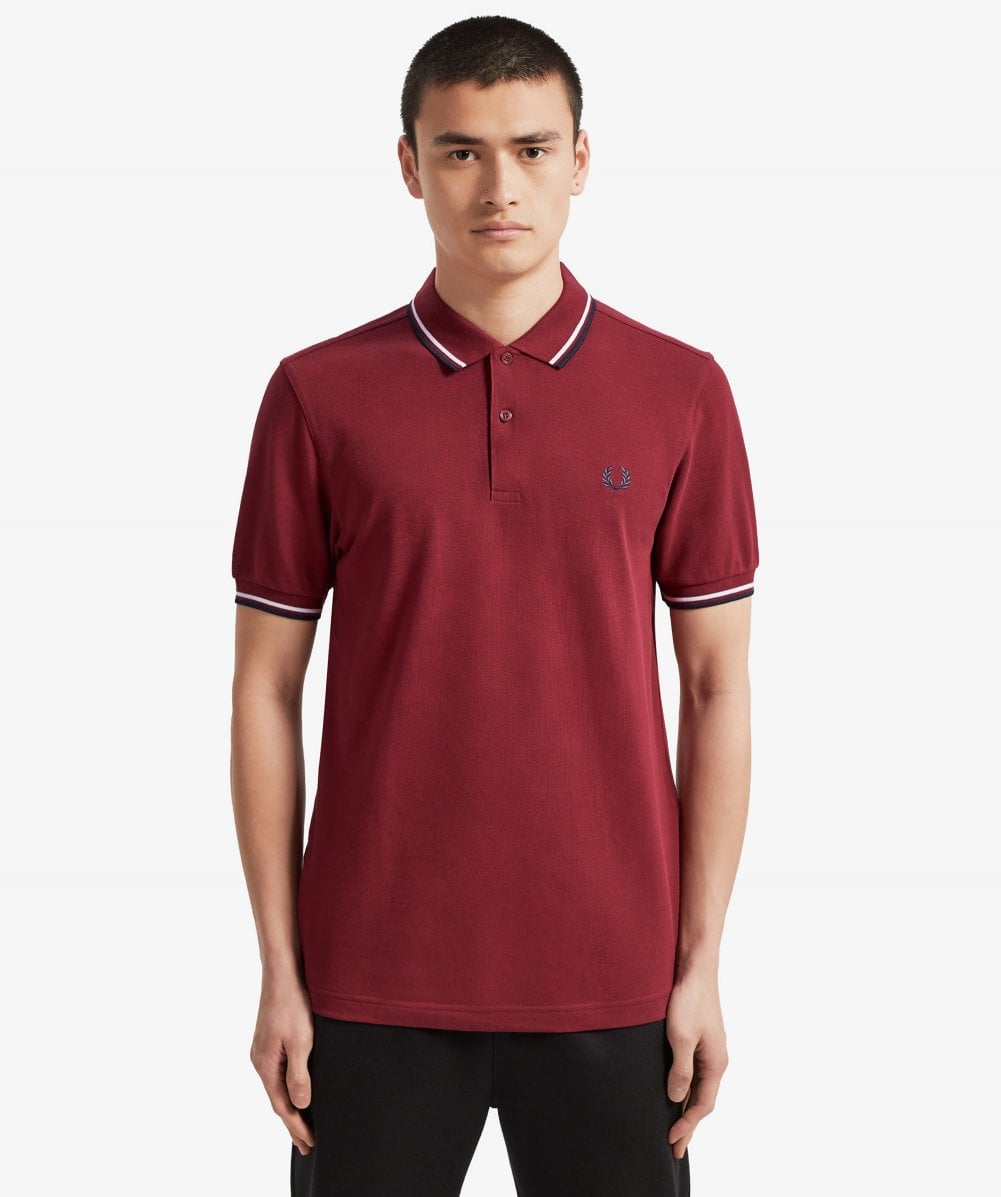 Fred Perry Poloshirt Dark Red D31