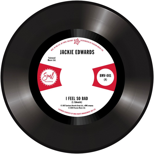 Jackie Edwards / Del Davis – I Feel So Bad / Baby Don't Wake Me (7")