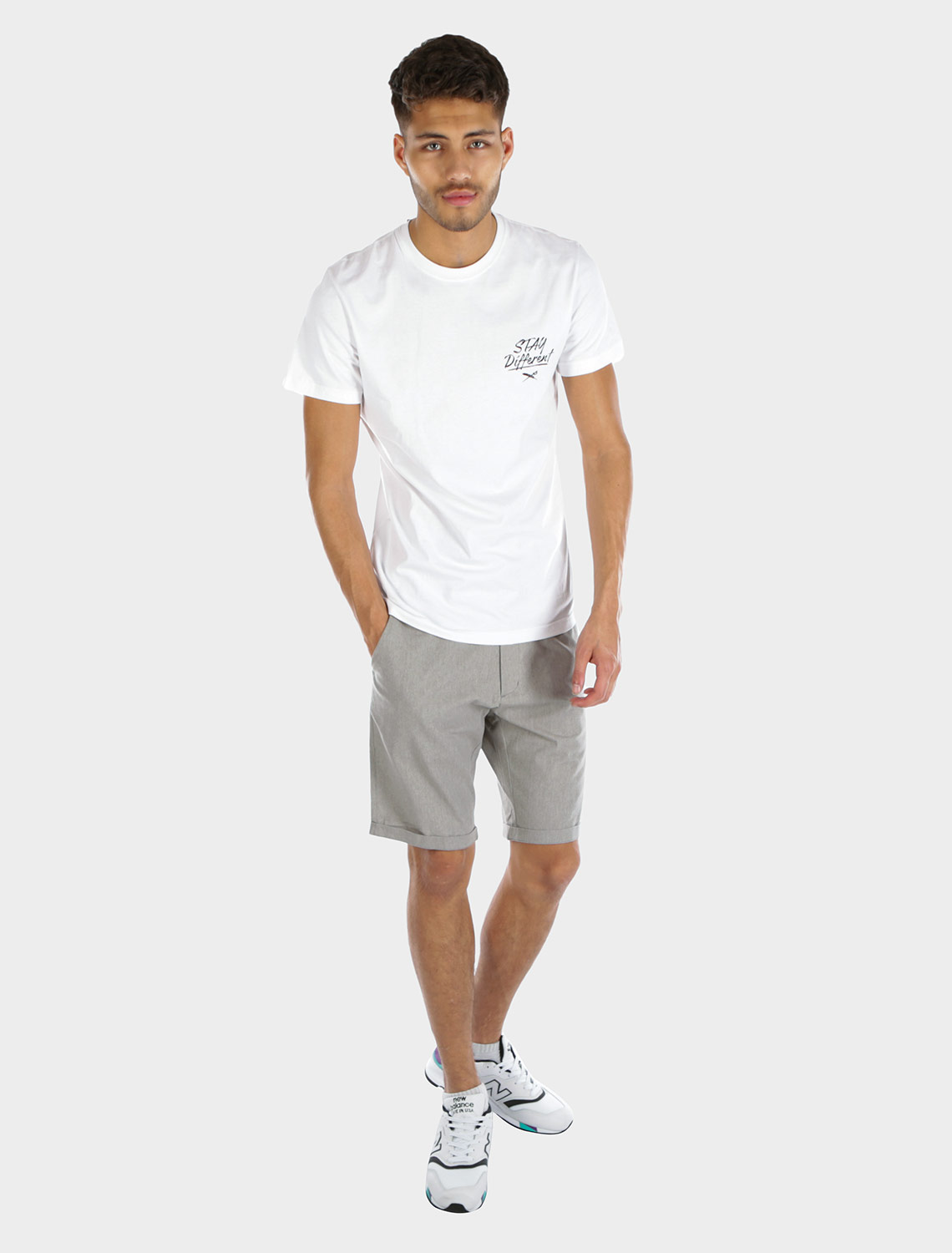 Iredaily Golfer Chambray Short Olivegrey-W31