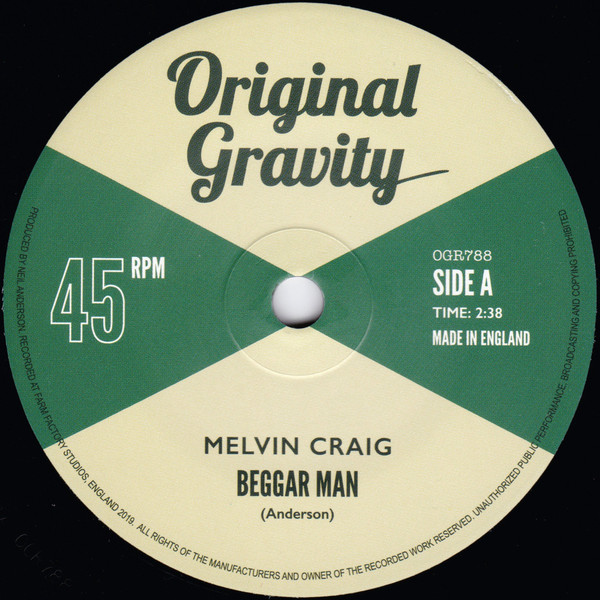 Melvin Craig – Beggar Man (7")